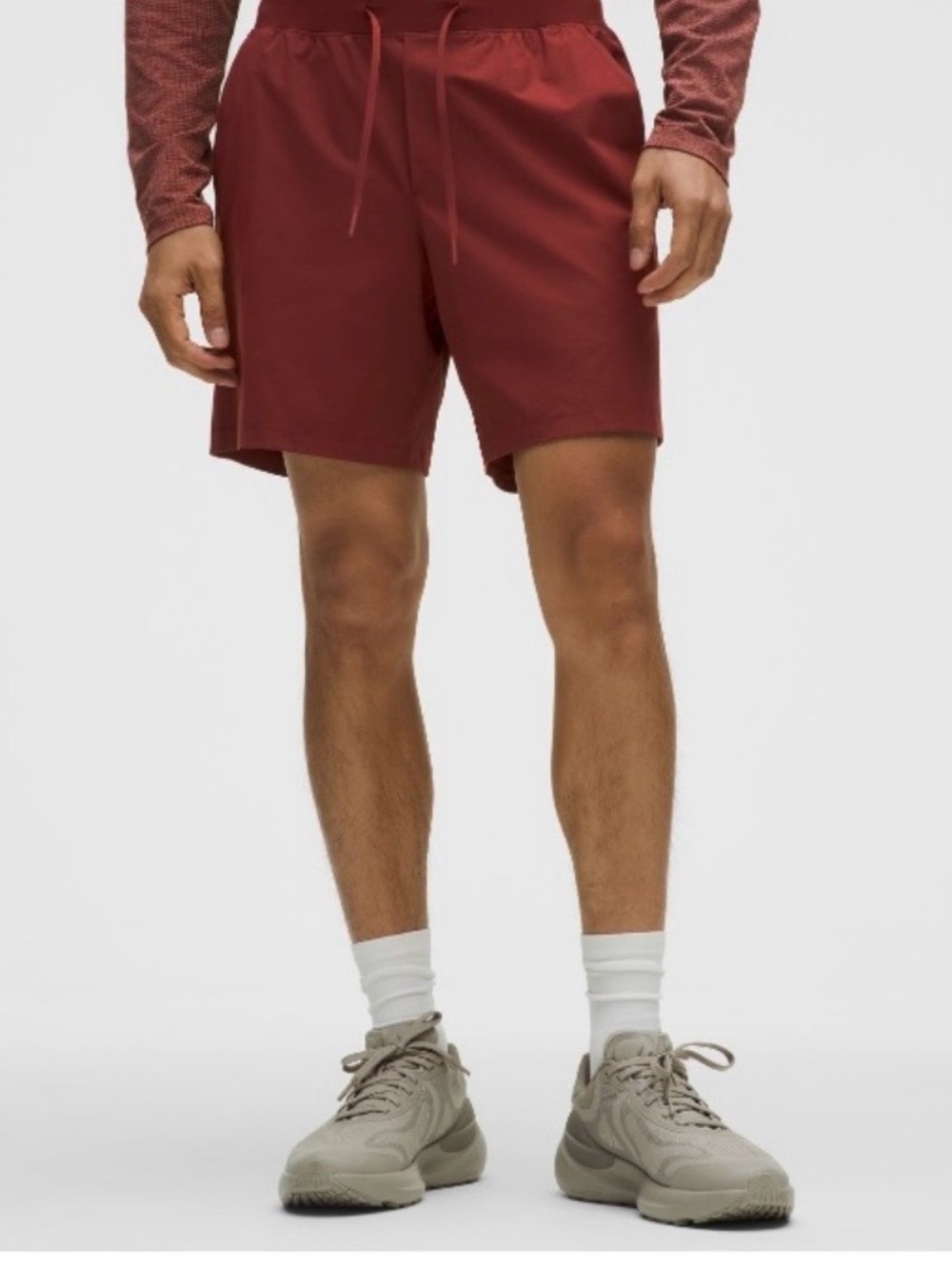 Lululemon Linerless Zeroed in 7” Men’s Shorts Rockwood Red